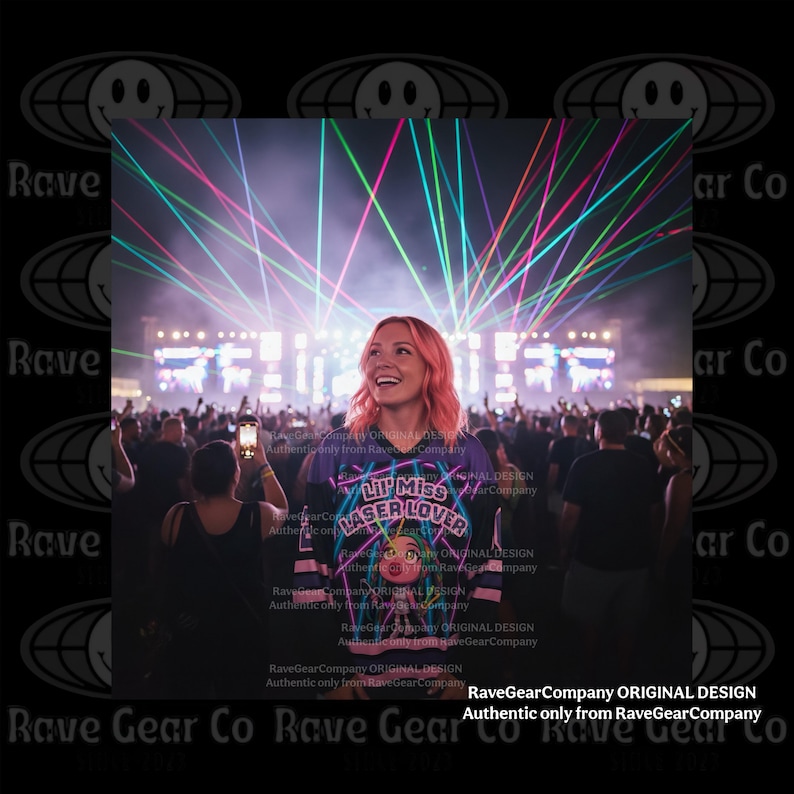 Camiseta ligera de hockey para festivales Lil Miss Laser Lover: ropa EDM para rave, ropa de festival para mujer, atuendo Lost Lands, EDC imagen 8