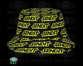 Send It REVERSIBLE bucket hat | Festival Outfits | Rave Clothing | EDM Hats Lost Lands