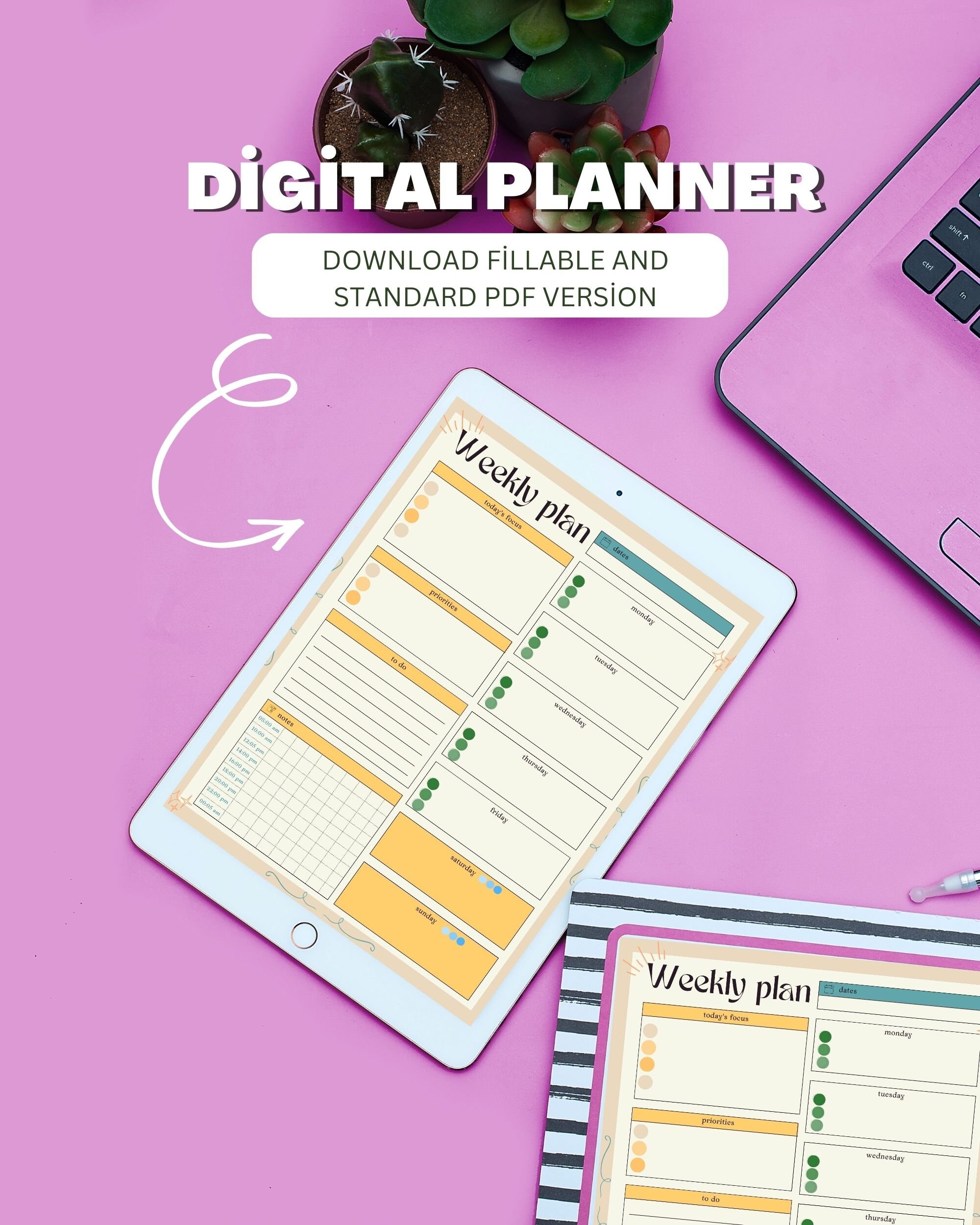 minimalist-fillable-weekly-planner-template-digital-clean-design-etsy