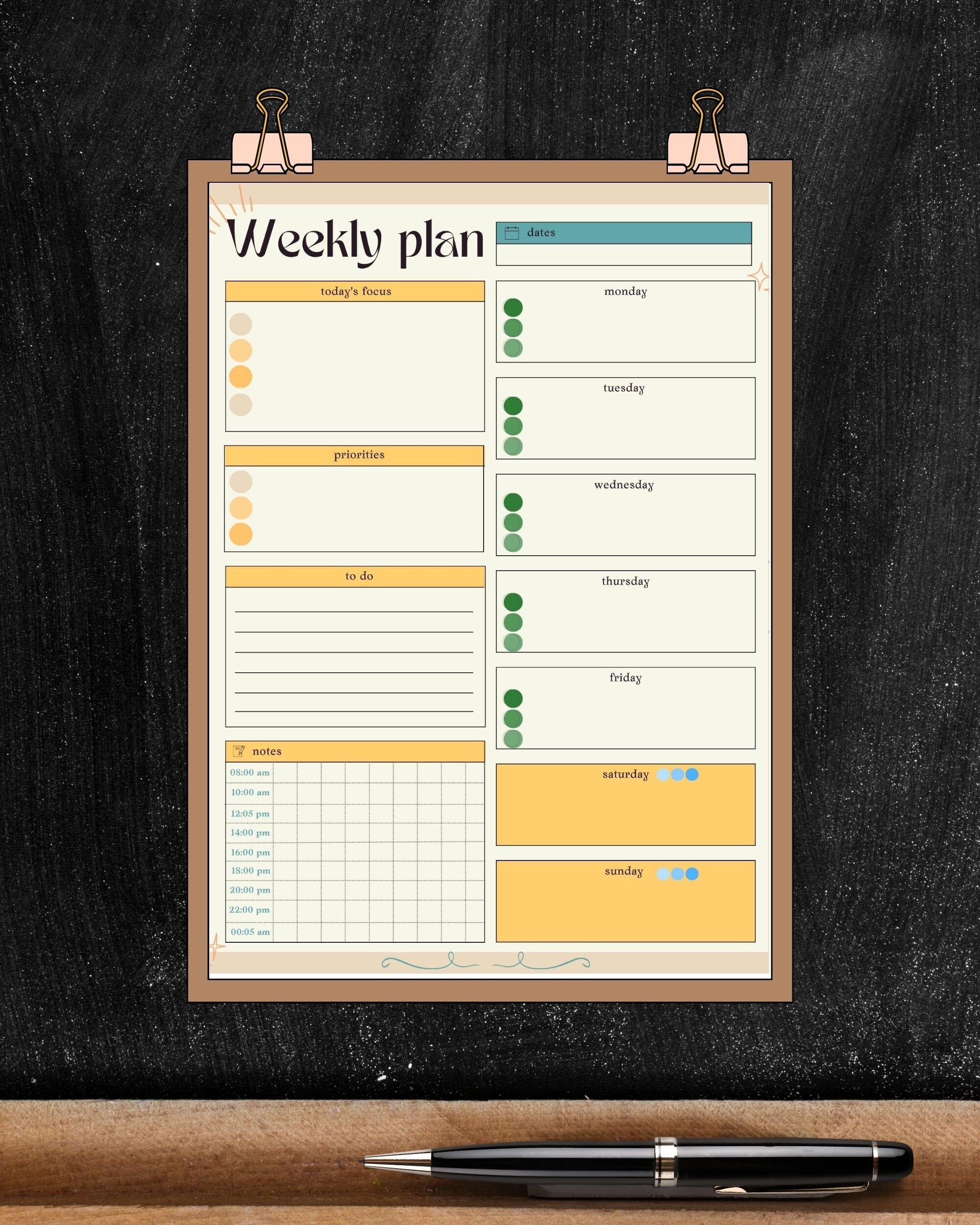 minimalist-fillable-weekly-planner-template-digital-clean-design-etsy