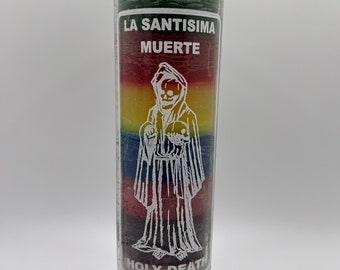 Holy Death 7 Colors/ Vela Santa Muerte 7 Colores