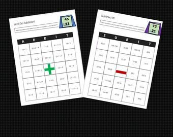 Educational Games: Math Bingo Set