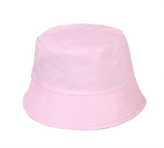 Pink Bucket Hat | Festival Hat | Summer Hat | Fishing Hat | Rave Hat | Fits in Your Pocket | Plain Pink