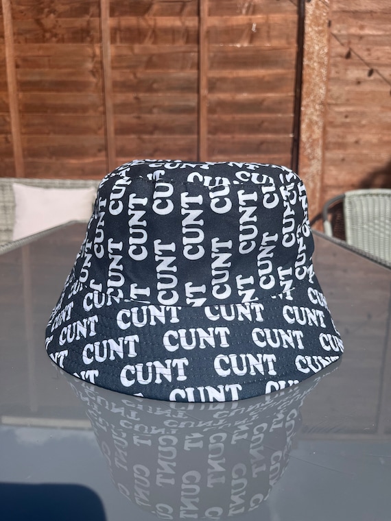 Cunt Bucket Hat Festival Hat Rave Hat Summer Hat Fishing Hat Funny Bucket  Hat Black and White Unisex 