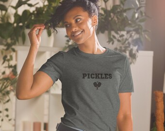 Funny Womens Pickleball T-Shirt, Pickles Shirt, Pickleball Shirts For Women, Pickleball Gifts For Women T-Shirts, Pickles Shirt