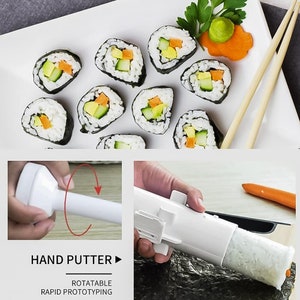 Máquina para hacer sushi – Sushi Bazooka – Máquina de rodillo de sushi DIY  – Molde de rodillo de sushi – Kit de fabricación de sushi para hacer sushi