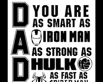 Father's Day Daddy Superhero for Dad tshirt png jpg sublimation digital download
