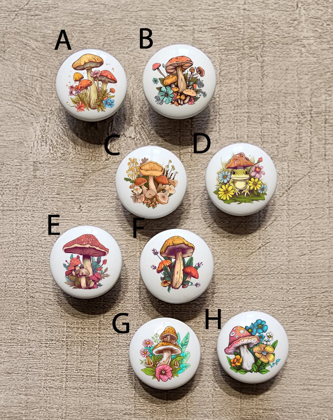 Hand Drawn Kitchen Knobs / Custom Kitchen Knobs / Etsy