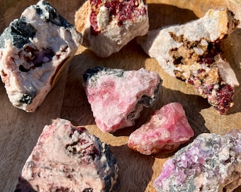 Raw Pink Cobalto Calcite Specimen – Heart Chakra Healing Crystal, Love Energy Stone, Emotional Balance Mineral, Pick Your Piece