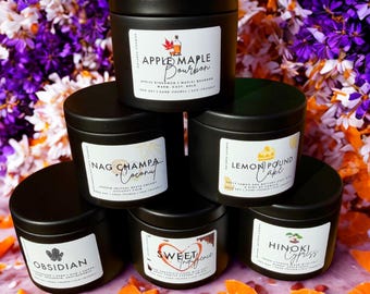 Soy Candles – Hand Poured | Clean Burn, Eco-Friendly, Small Batch | Cozy Vanilla & Bergamot Citrus Blend for Relaxing Spaces