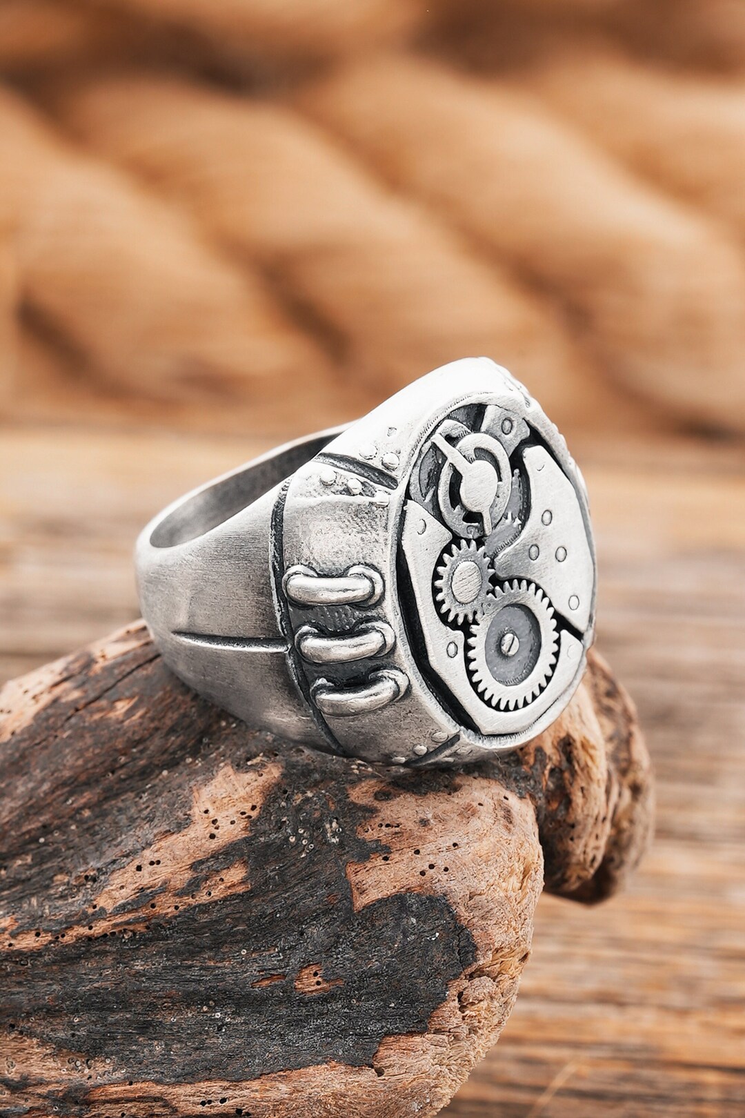 Crossed Tibia Ring Shinbone Sterling Silver Ring.