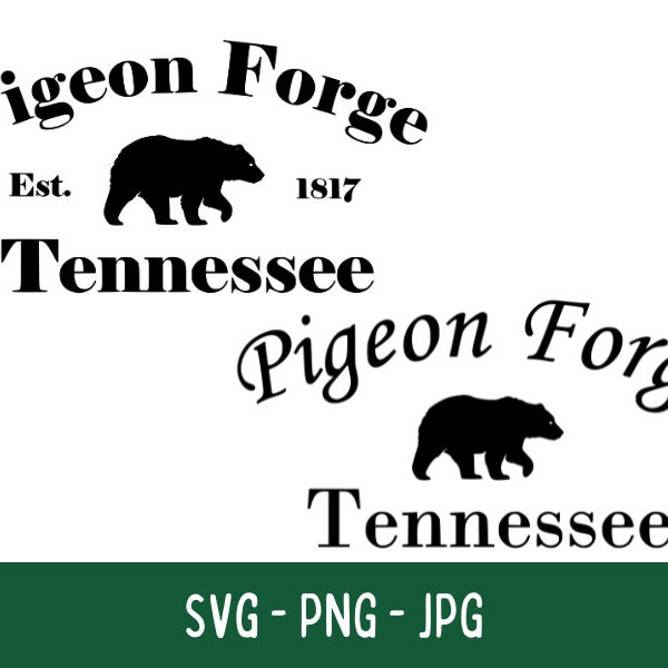 Pigeon Forge SVG-PNG-JPG - Great Smoky Mountain National Park - Cricut Cut File