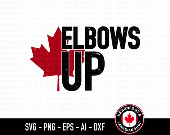 Codos hacia arriba Canadá SVG, Orgullo canadiense PNG, Día de Canadá SVG, Regalo para canadienses, Diseño de camiseta de Canadá, Sublimación PNG Transferencia Archivo de corte Cricut