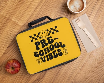 Borsa per il pranzo gialla Pre-School Vibes