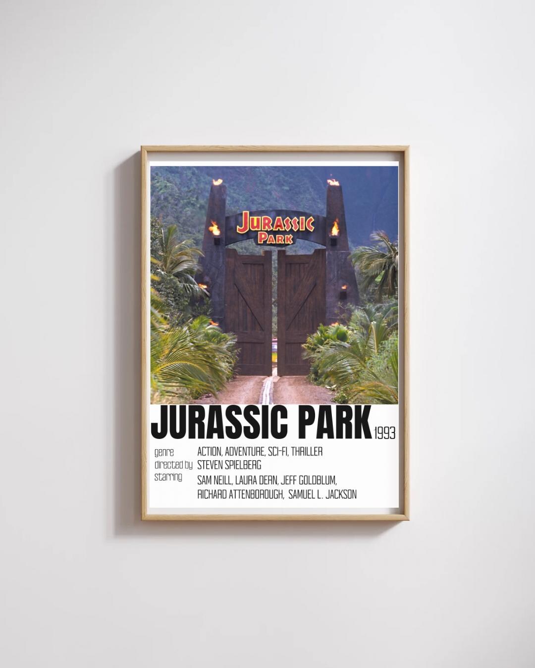Jurassic Park Print | Movie TV Show Dinosaurs Sci-fi Nerd Digital ...