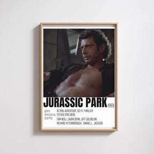 Jurassic Park Print | Movie TV Show Dinosaurs Sci-fi Nerd Jeff Goldblum Digital Download