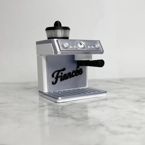 Porte-cartes SD personnalisé – Miniature pour machine à café expresso | Cadeau personnalisé pour les amateurs de café, les photographes et les passionnés de technologie