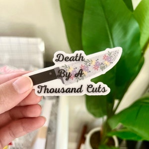 Death By A Thousand Cuts Sticker, Swiftie Sticker, Taylor Swift Sticker, DBATC Sticker, Vinyl Sticker