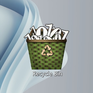 Natural Green Desktop Recycle Bin Icon Set for Windows