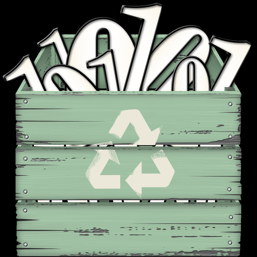 Icon Rustig Rustic Green Desktop Recycle Bin Icon and Complete Rustic Folder Icon ...