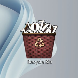 Natural Red Desktop Recycle Bin Icon Set for Windows