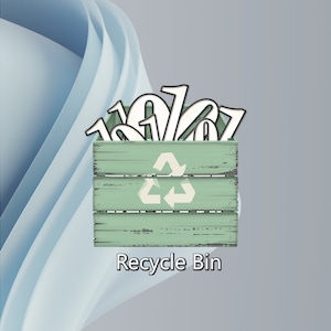 Rustic Green Desktop Recycle Bin Icon Set for Windows