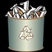 Vintage Green Desktop Recycle Bin Icon and Complete Vintage Folder Icon ...
