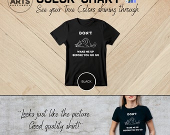 Wham Funny Cat T-shirt, Don't Wake Me up Before You Go Go, 80's