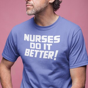 Nurse Shirt, Nurses Do It Better Vintage Inspired Crewneck T-Shirt, As worn by the Iconic Robert Plant, Led Zeppelin 1977 Oakland Concert