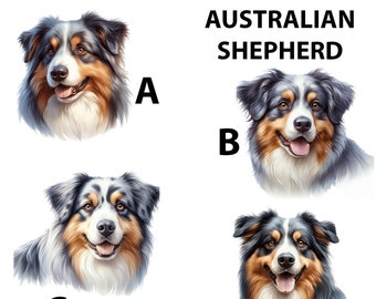 Australian Shepherd Dog Car Window Laptop Tumbler Cell Decal Sticker