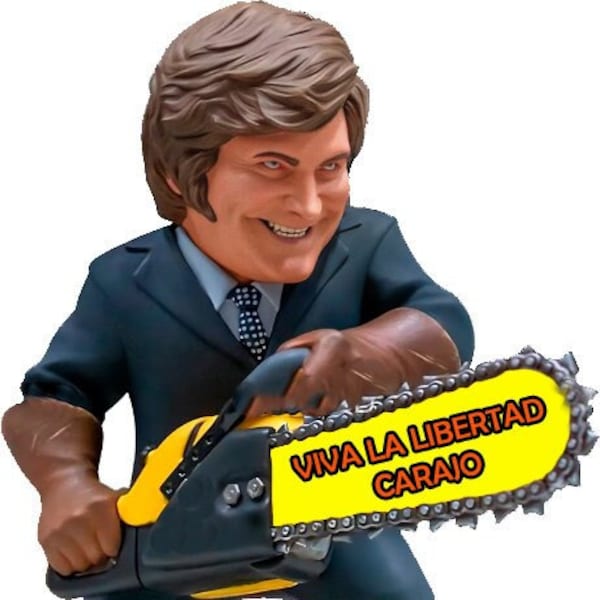 Viva La Libertad Carajo Javier Milei Chainsaw Window Car Decal Sticker Transfer