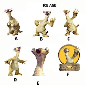 Sid Ice Age Movie Window Laptop Decal Sticker image 1