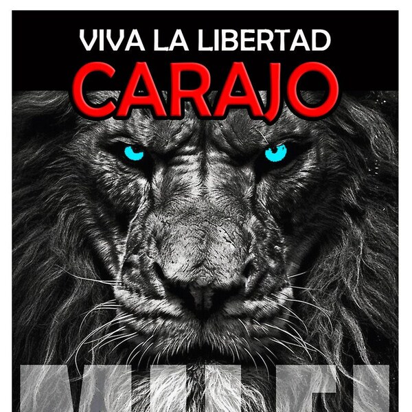 Viva La Libertad Carajo Javier Milei Leon Lion Window Car Decal Sticker Transfer