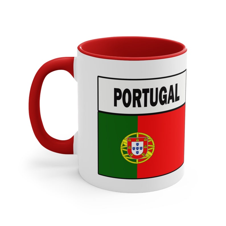 Portugal Flag Map Accent Coffee Mug, 11oz - Etsy