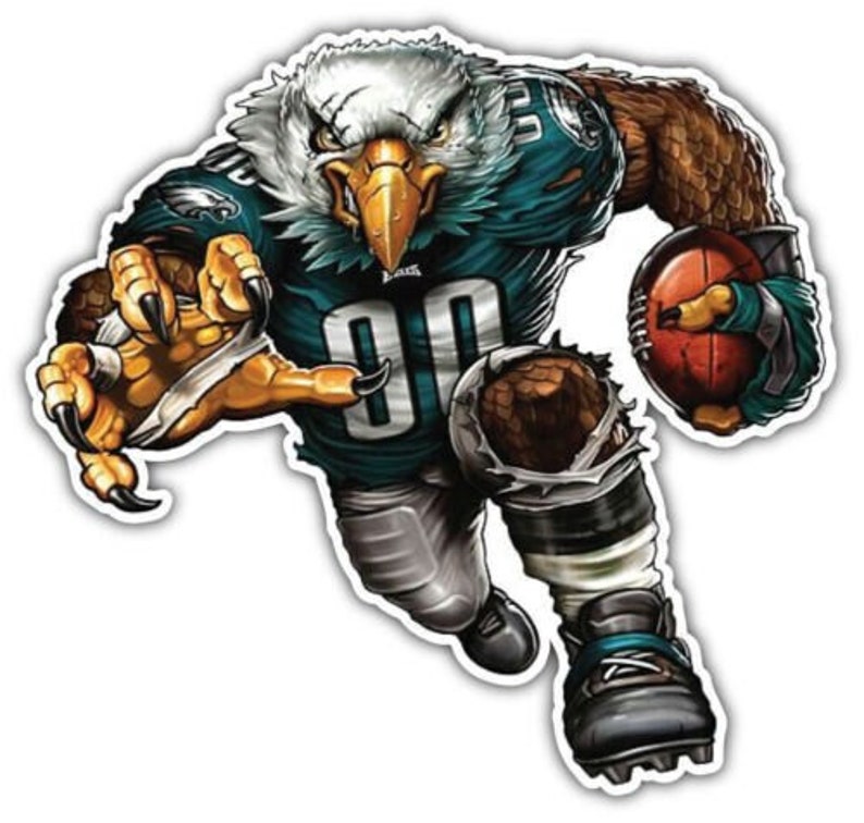Philadelphia Eagles Mascot Laptop Car Window Decal Sticker Etsy