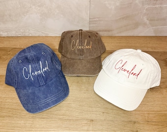 CLEVELAND Hat | Embroidered | Vintage Pigment