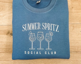 Embroidered | SUMMER SPRITZ Sweatshirt | Unisex Fit
