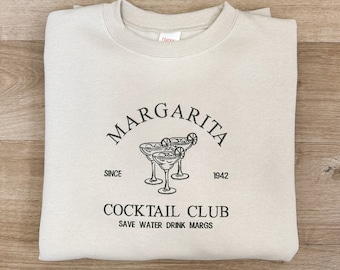 Embroidered | MARGARITA CLUB Sweatshirt | Unisex Fit