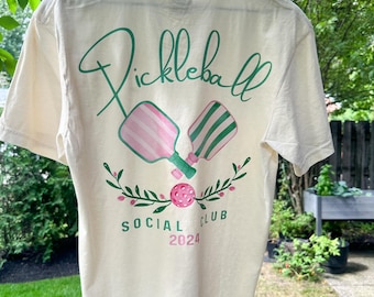 PICKLEBALL CLUB T-Shirt | Vintage Dyed Pigment | Unisex Fit