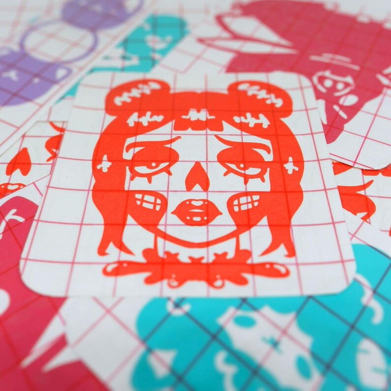 Beheaded Zombie Girl Vinyl Decal Spooky Horror Sticker Unique Home