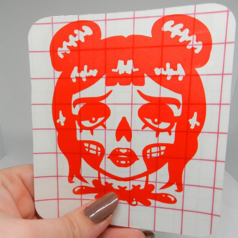 Beheaded Zombie Girl Vinyl Decal Spooky Horror Sticker Unique Home