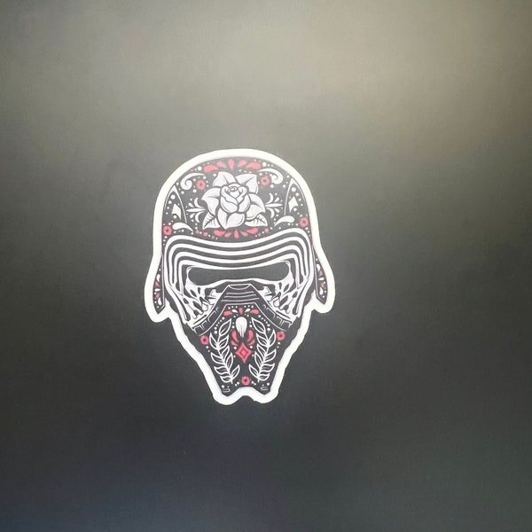 Kylo Ren Sugar Skull sticker