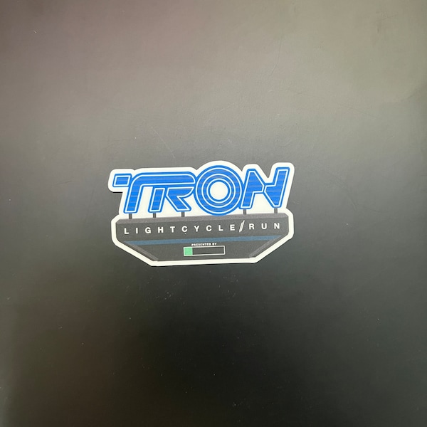 TRON ride sticker