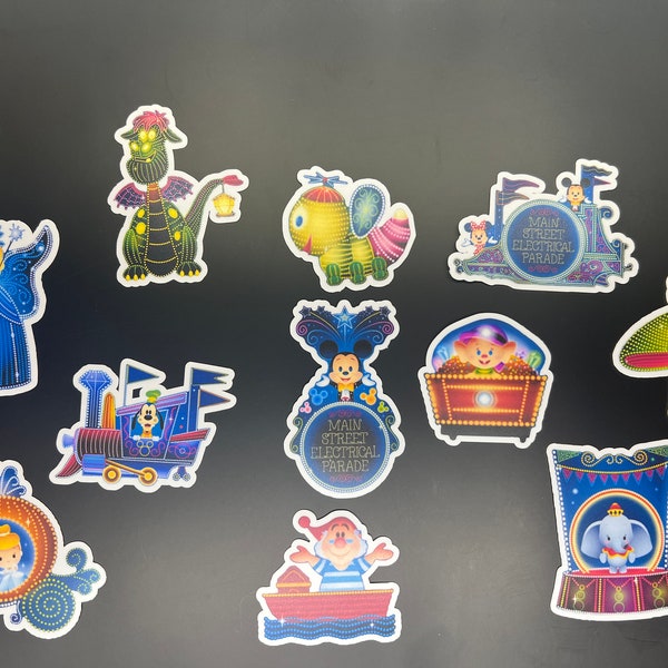 Disney Main Street Electrical Parade Sticker set