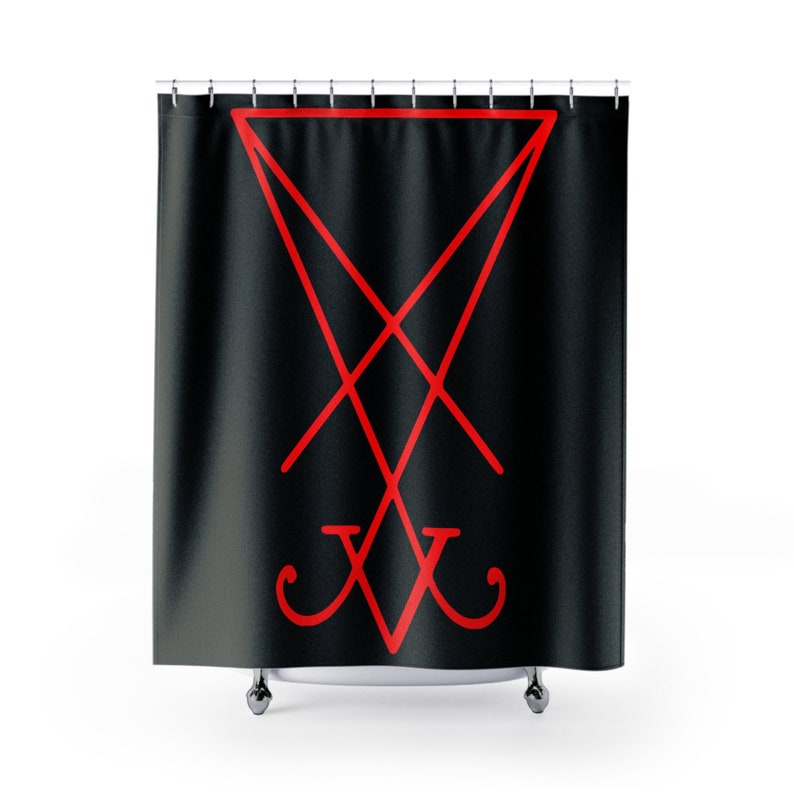 Shower Curtain, Sigil of Lucifer Etsy