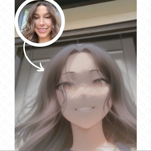 Anime Self Portrait, Turn Yourself into an Anime Character, 10 Custom pictures, Gift for Boyfriend or Girlfriend, Cartoon Aesthetic.