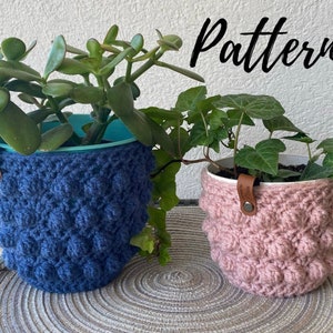 Somersby Bobble Plant Cozy Cover 4" 6" Pots Containers Crochet