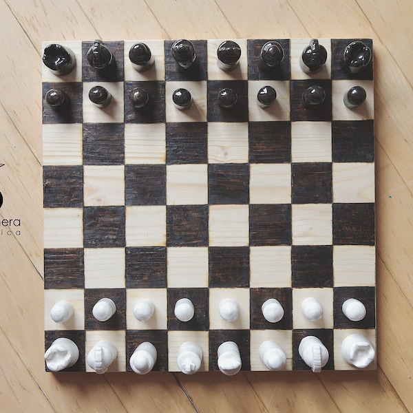 Handmade ceramic collection chess set