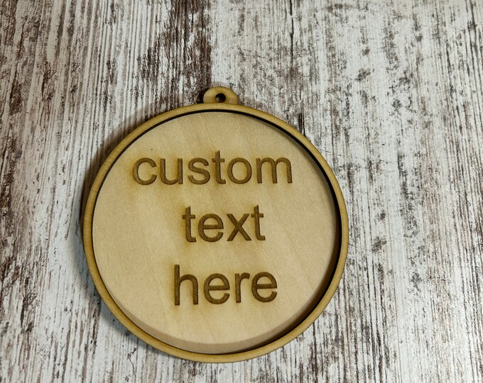 Personalized Christmas ornaments laser cut and engraved