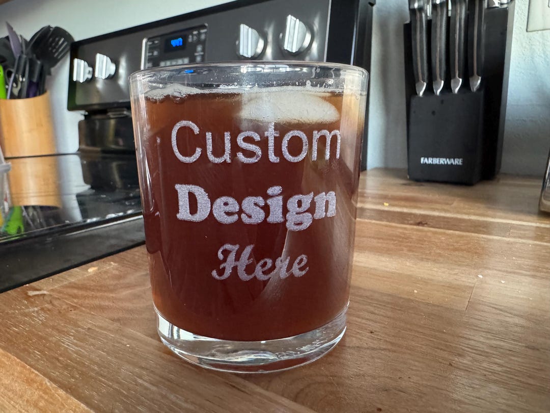 Personalized Engraved Whiskey Glass 13oz. Get Your Own Custom Glassware ...